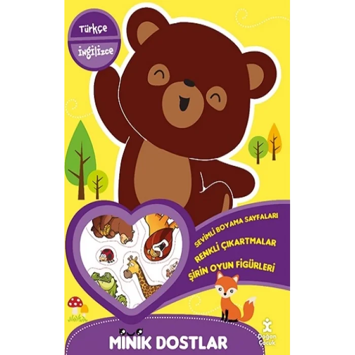 Minik Dostlar Ormanda Yürüyüş Boyama Kitabı