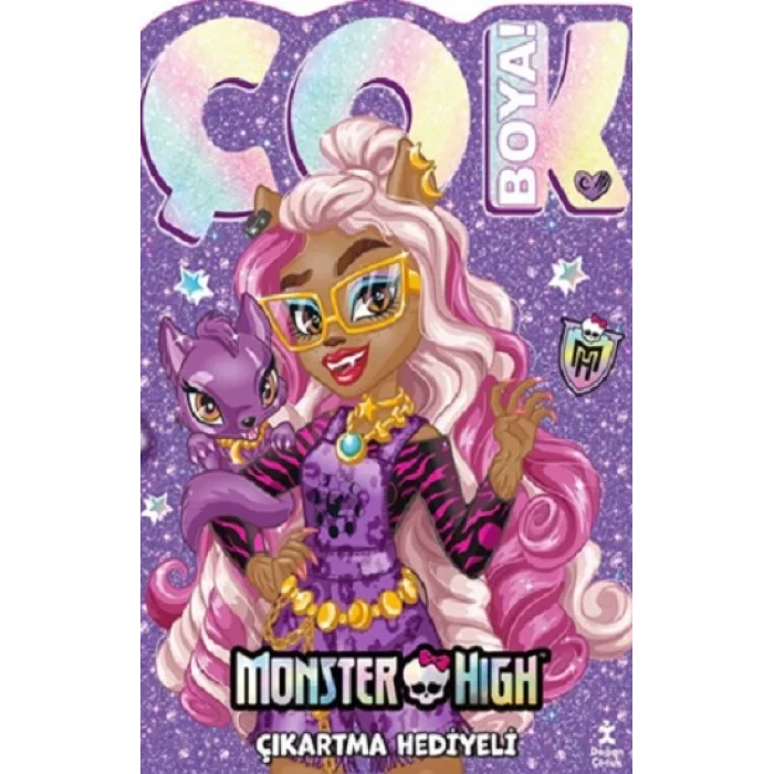 Monster High –  Çok Boya! çıkartmalı dev boyama kitabı