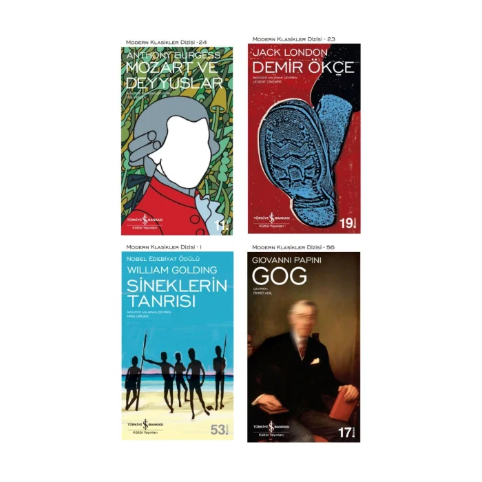 Mozart Ve Deyyuslar + Demir Ökçe + Sineklerin Tanrısı + Gog- 4 Kitap Set - Iş Bankası Özel Set