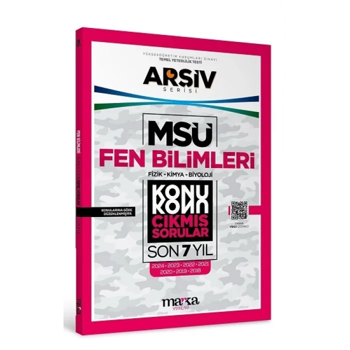 MSÜ FEN BİLİMLERİ Konu Konu ÇIKMIŞ SORULAR Son 7 Yıl