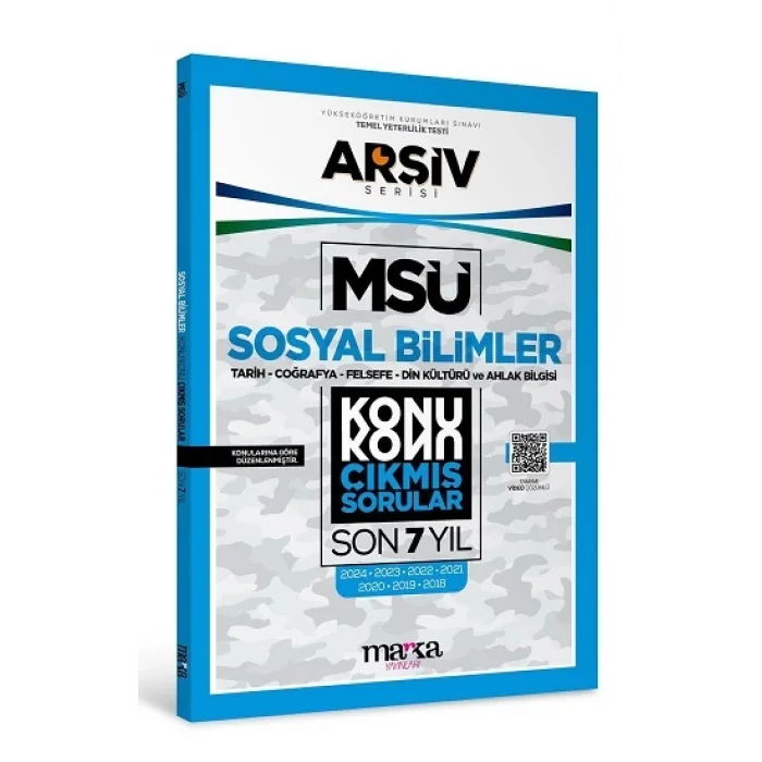 MSÜ SOSYAL BİLİMLER Konu Konu ÇIKMIŞ SORULAR Son 7 Yıl