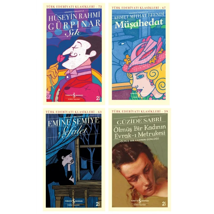 Müşahedat + Ölmüş Bir Kadının Evrak-ı Metrukesi + Şık + Sefalet- 4 Kitap Set