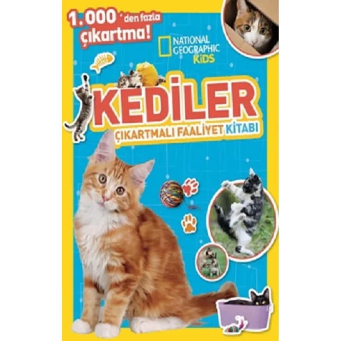 National Geographic Kids Kediler Çıkartmalı Faaliyet Kitabı