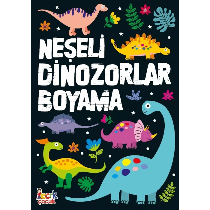 Neşeli Dinozorlar Boyama