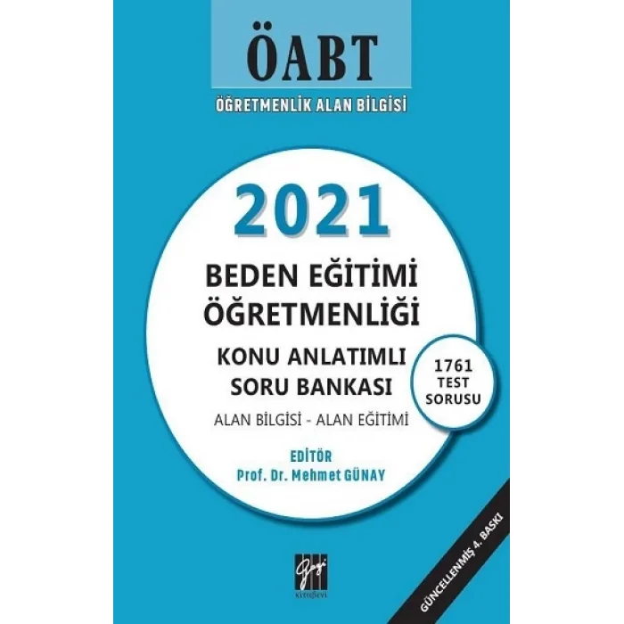 ÖABT 2021 Beden Eğitimi Öğretmenliği Konu Anlatımlı Soru Bankası