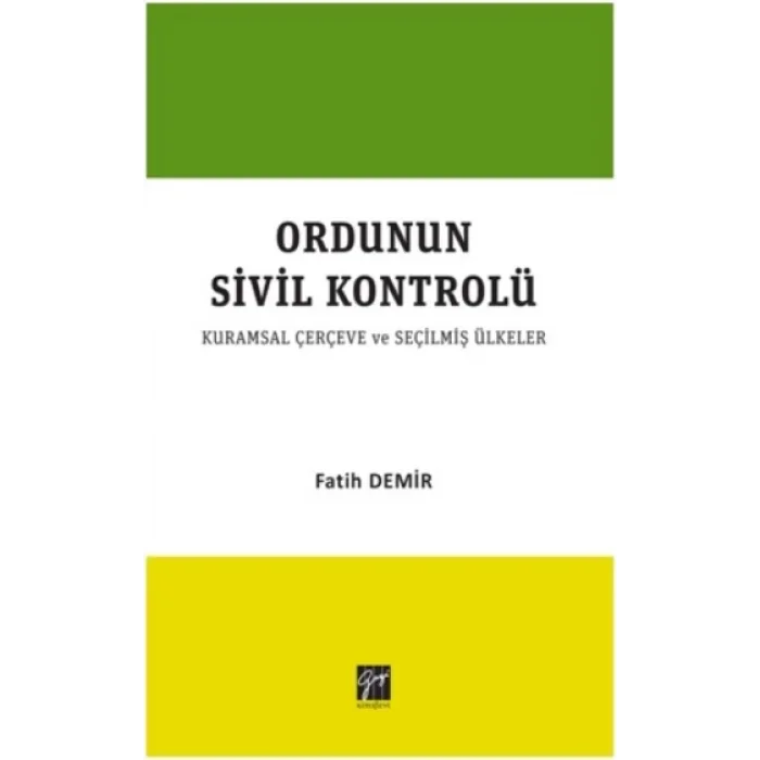 Ordunun Kurumsal Sivil Kontrolü
