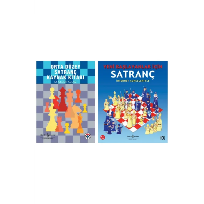 Orta Düzey Satranç Kaynak Kitabı + Yeni Başlayanlar Için Satranç- 2 Kitap Set