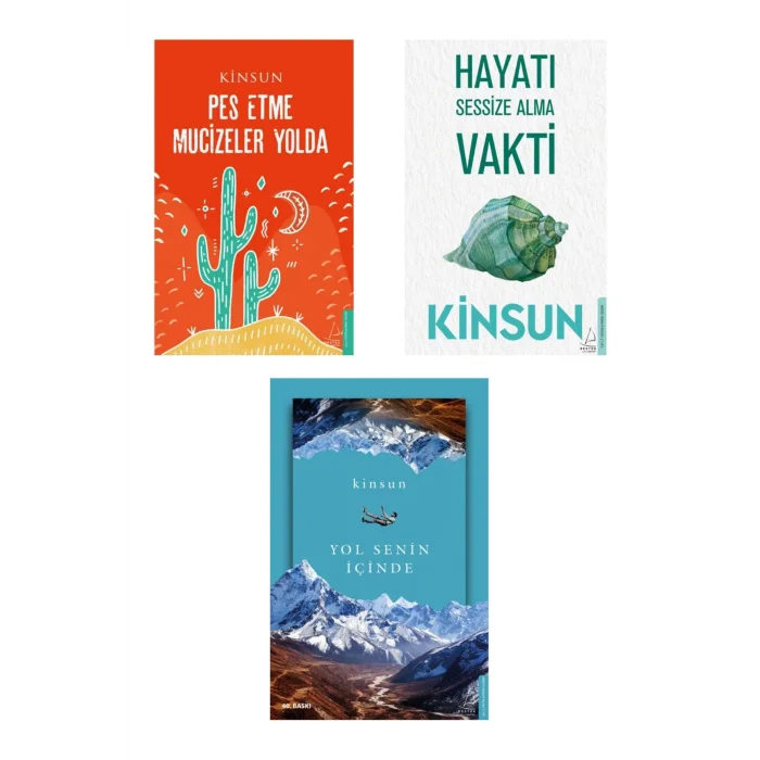 Pes Etme Mucizeler Yolda + Hayatı Sessize Alma Vakti + Yol Senin Içinde- 3 Kitap Set