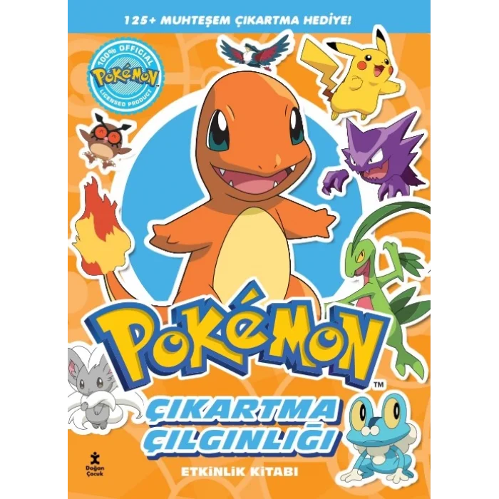 Pokemon - Charmander Çıkartma Çılgınlığı Etkinlik Kitabı