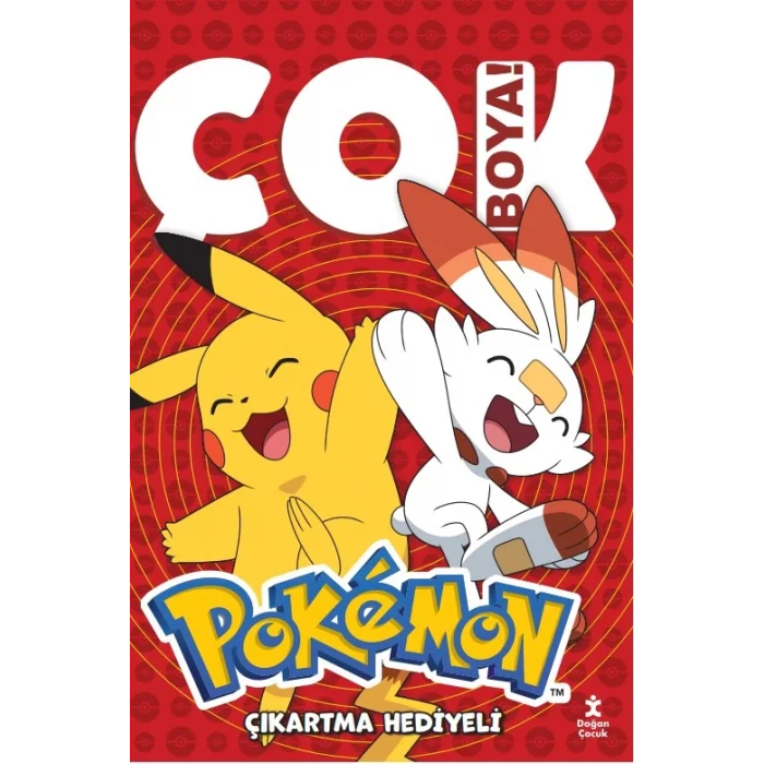 Pokemon Çok Boya Çıkartmalı Dev Boyama Kitabı