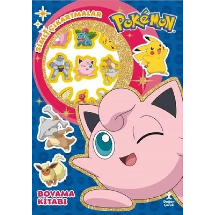 Pokemon - Star Simli Çıkartmalı Boyama Kitabı