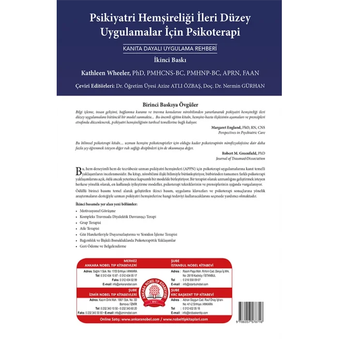 Psikiyatri Hemşireliği İleri Düzey Uygulamalar için Psikoterapi