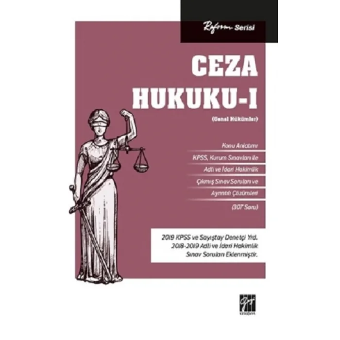 Reform Serisi Ceza Hukuku - I (Genel Hükümler)