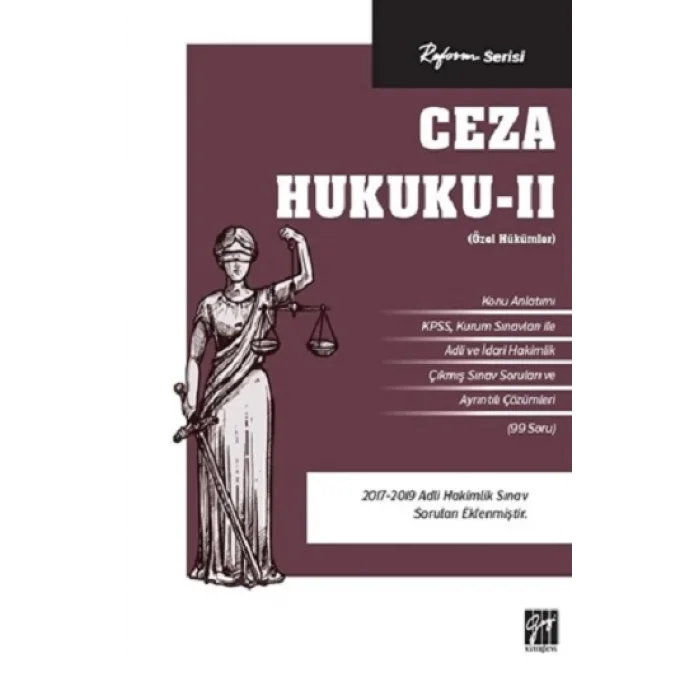 Reform Serisi Ceza Hukuku –II (Özel Hükümler)