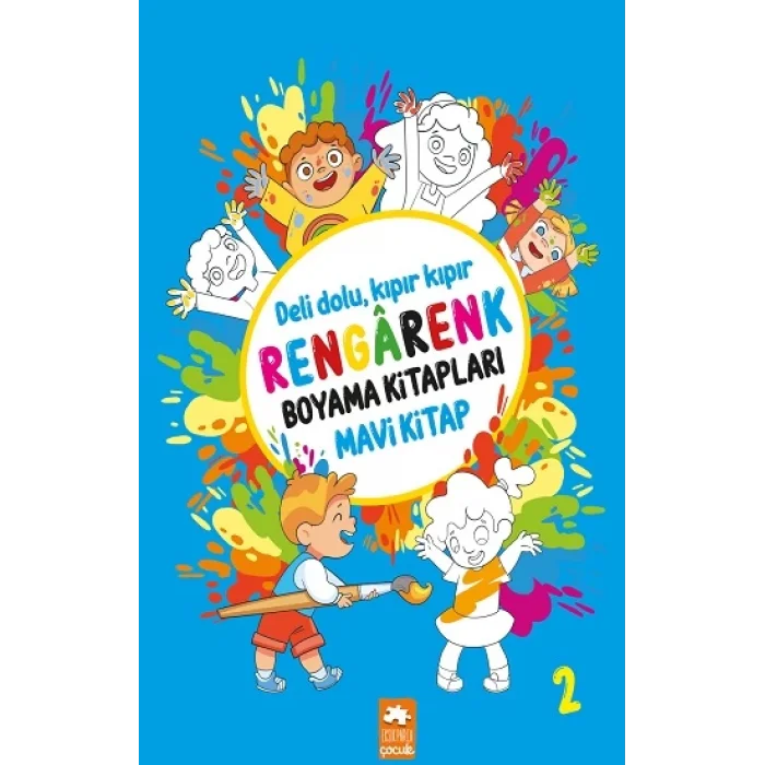 Rengarenk Boyama Kitapları - Mavi Kitap