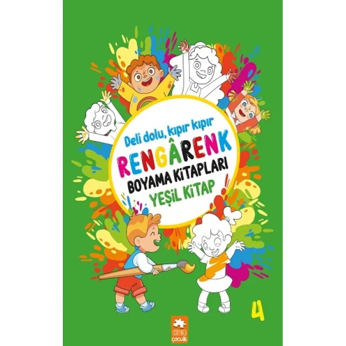 Rengarenk Boyama Kitapları - Yeşil Kitap