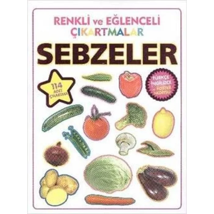 Renkli ve Eğlenceli Çıkartmalar - Sebzeler (Vegetables)