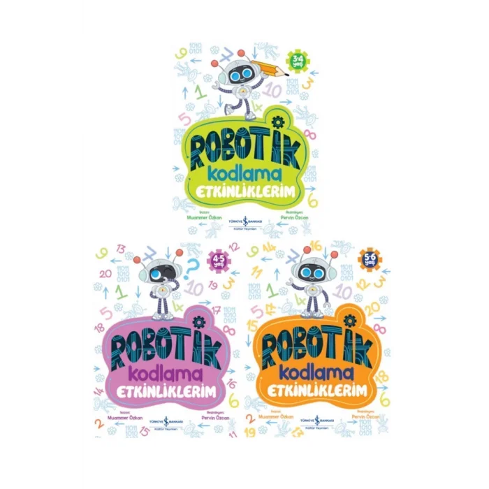 Robotik Kodlama Etkinliklerim 3-6 Yaş 3 Kitap Set