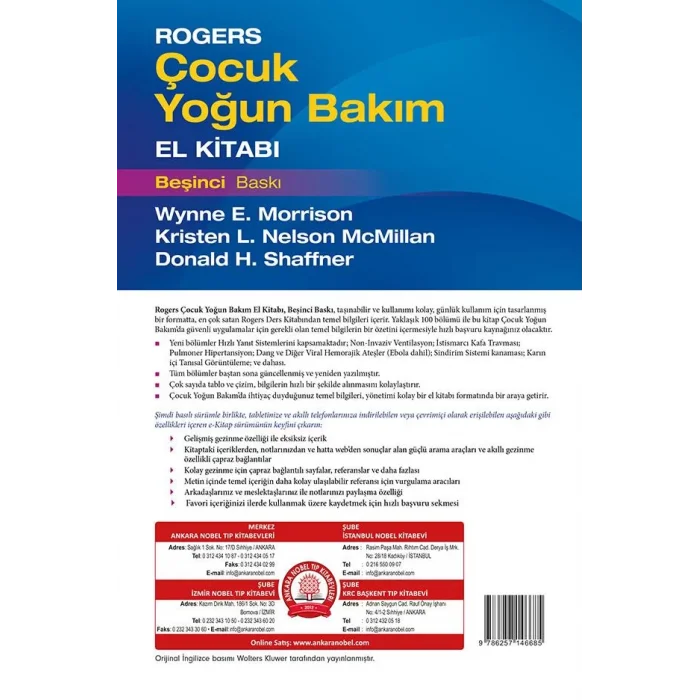 Rogers Çocuk Yoğun Bakım El Kitabı