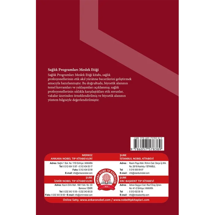 Sağlık Programları Meslek Etiği