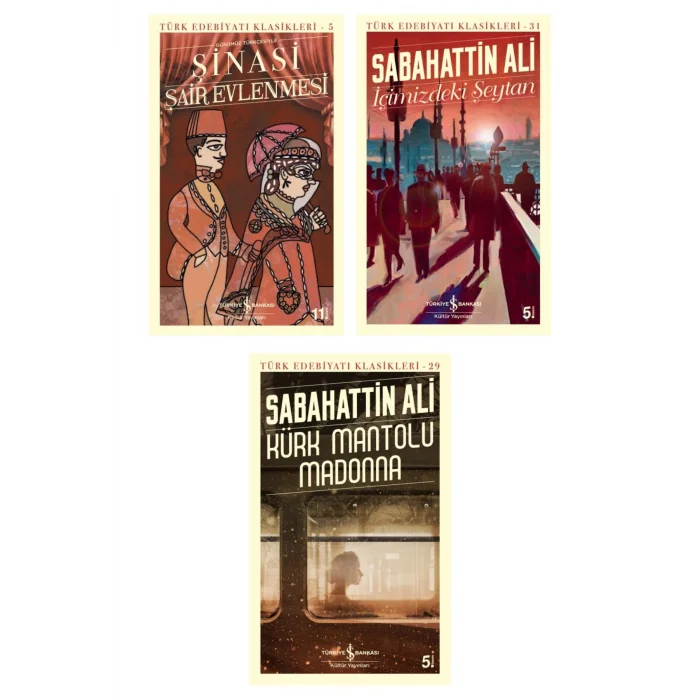 Şair Evlenmesi (günümüz Türkçesiyle) + Içimizdeki Şeytan + Kürk Mantolu Madonna- 3 Kitap Set