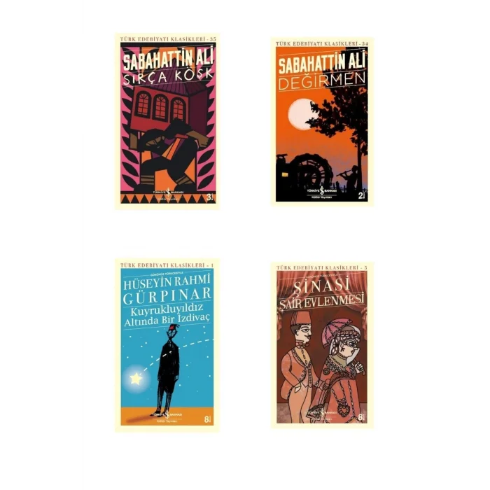 Şair Evlenmesi - Sırça Köşk - Değirmen - Kuyrukluyıldız Altında Bir Izdivaç - Iş Bankası 4 Kitap Set