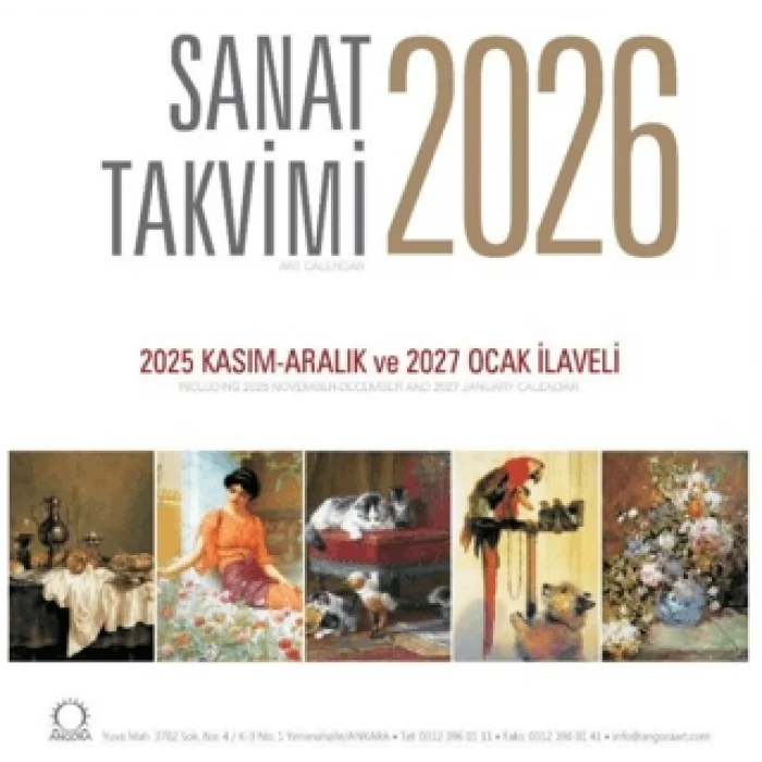 Sanat Takvimi 2026 Duvar Takvimi