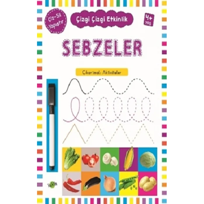 Sebzeler 4 Yaş ve Üstü - Çizgi Çizgi Etkinlik