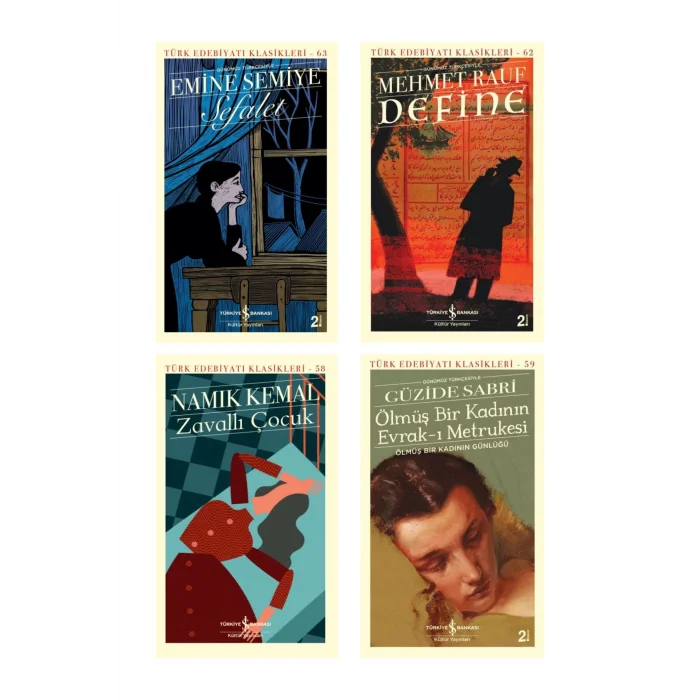 Sefalet + Define + Ölmüş Bir Kadının Evrak-ı Metrukesi + Zavallı Çocuk- 4 Kitap Set-Kolektif