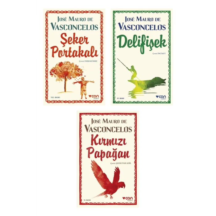 Şeker Portakalı + Delifişek + Kırmızı Papağan- 3 Kitap Set - Iş Bankası Özel Set Şeker Portakalı Kit