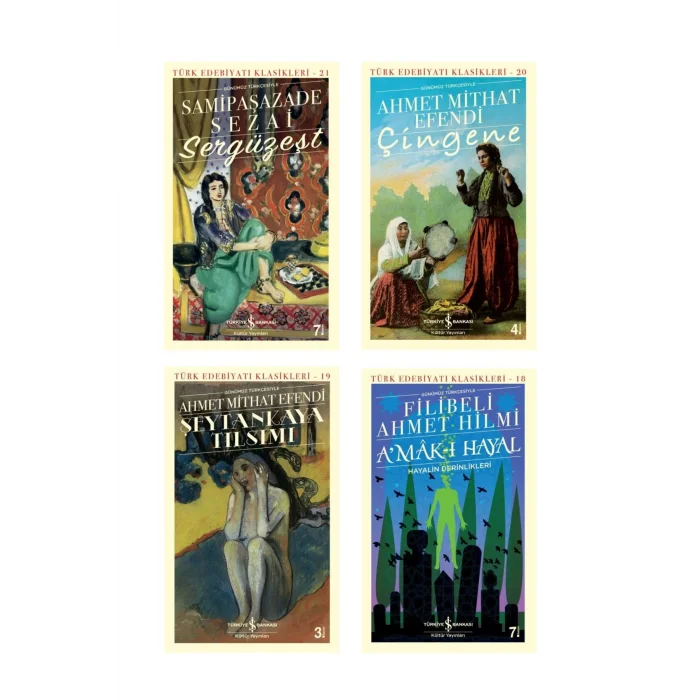 Sergüzeşt (günümüz Türkçesiyle) + Şeytankaya Tılsımı + Çingene + Amak-ı Hayal- 4 Kitap Set - Iş Ban