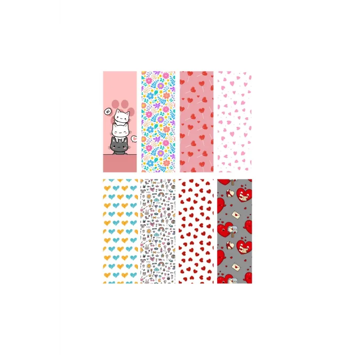 Sevgi ve Huzur Temalı 8li Kitap Ayraçları 01- Sevgi ve Huzuru Sayfalarınıza Taşıyın!