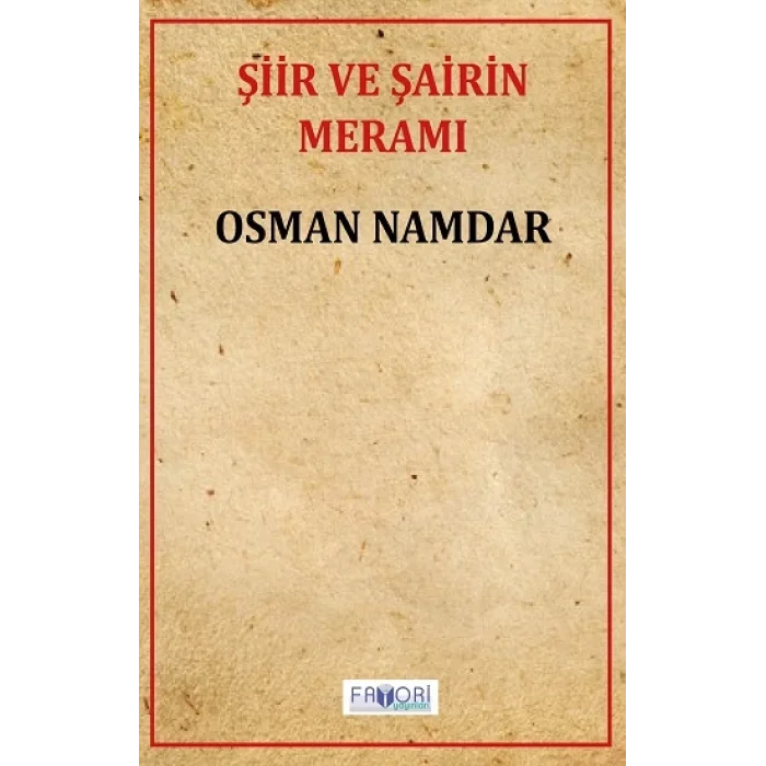 Şiir Ve Şairin Meramı