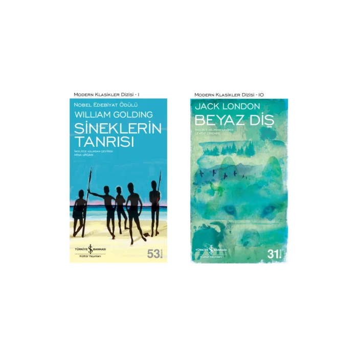 Sineklerin Tanrısı + Beyaz Diş- 2 Kitap Set - Iş Bankası Özel Set Sineklerin Tanrısı Kitabı
