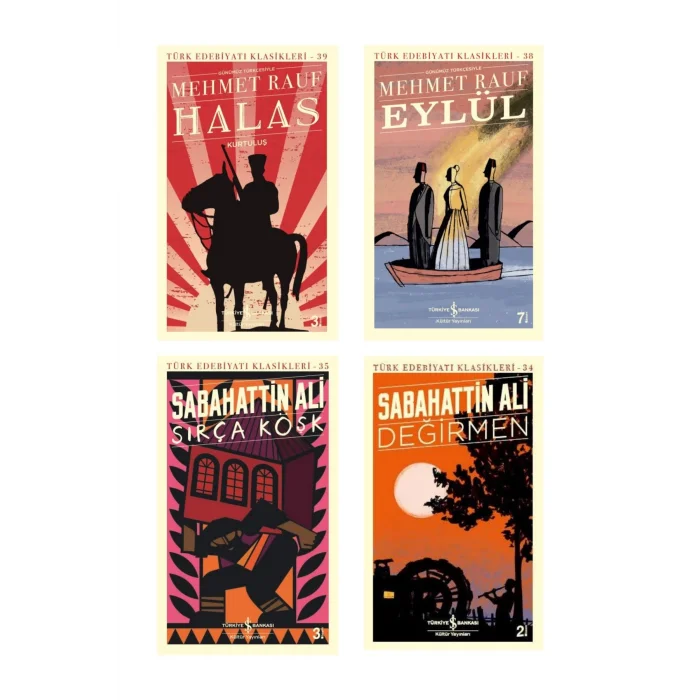 Sırça Köşk + Halas - Kurtuluş + Eylül + Değirmen- 4 Kitap Set