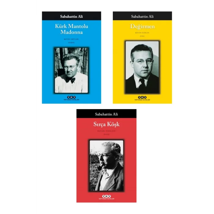 Sırça Köşk + Kürk Mantolu Madonna + Değirmen- 3 Kitap Set - Iş Bankası Özel Set Sırça Köşk Kitabı