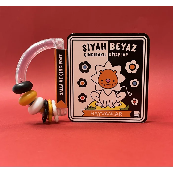 Siyah -  Beyaz Çıngıraklı Kitaplar -  Hayvanlar (Ciltli)