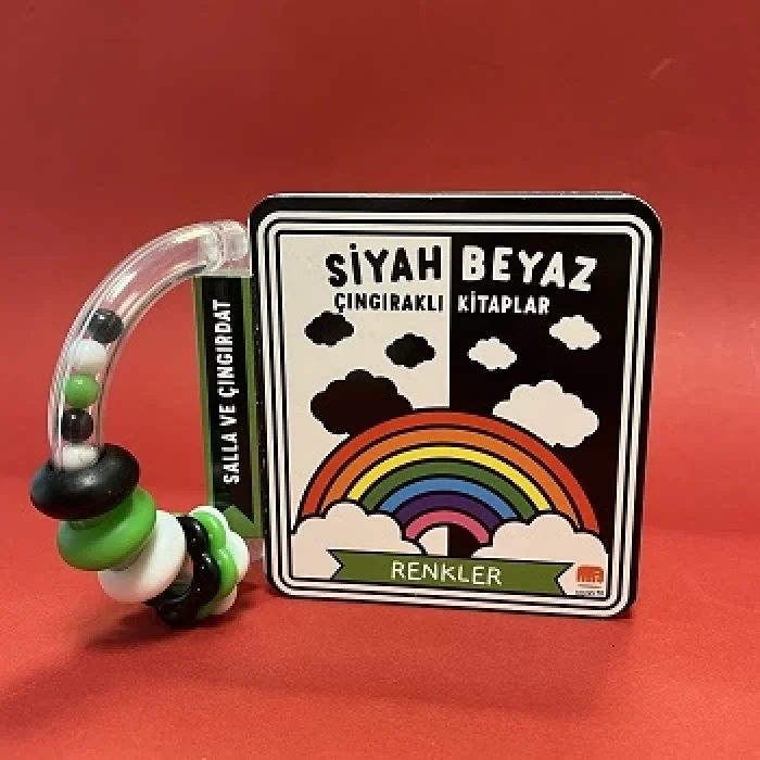 Siyah Beyaz Çıngıraklı Kitaplar - Renkler (Ciltli)