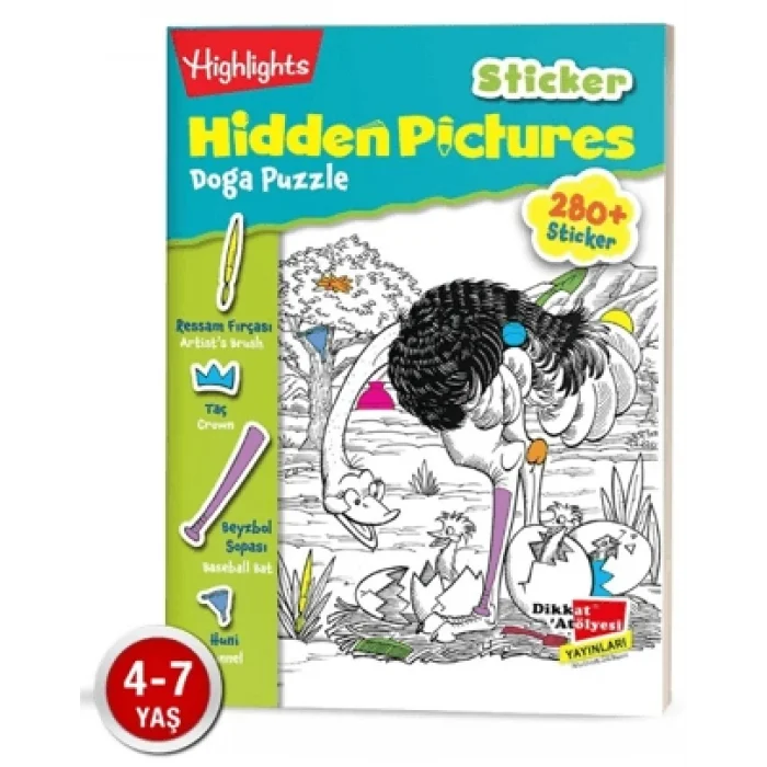 Sticker Hidden Pictures Doğa Puzzle 2li Set