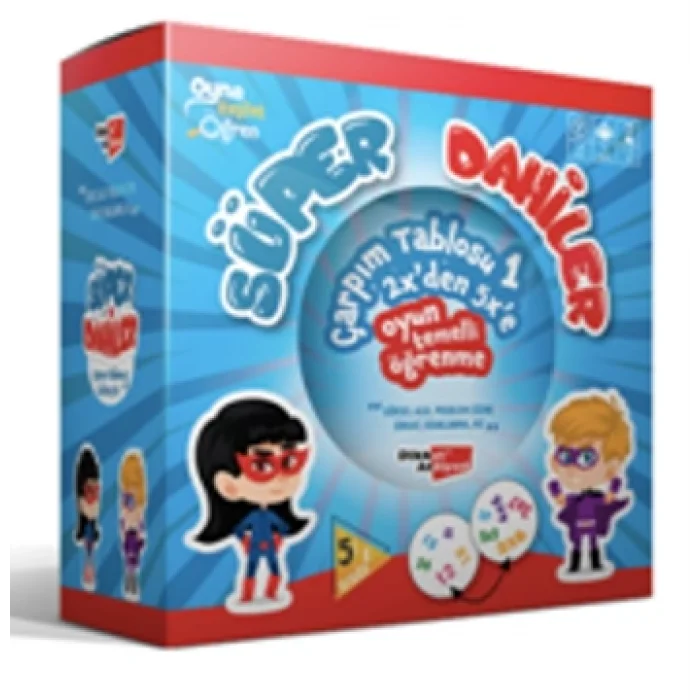 Süper Dahiler Çarpım Tablosu 1  (2xden 5xe)