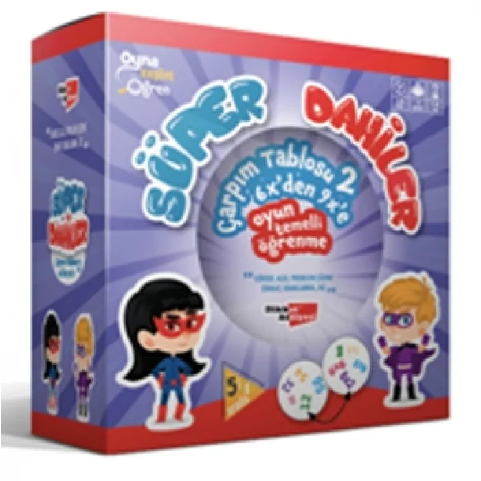 Süper Dahiler Çarpım Tablosu 2  (6xden 9xe)