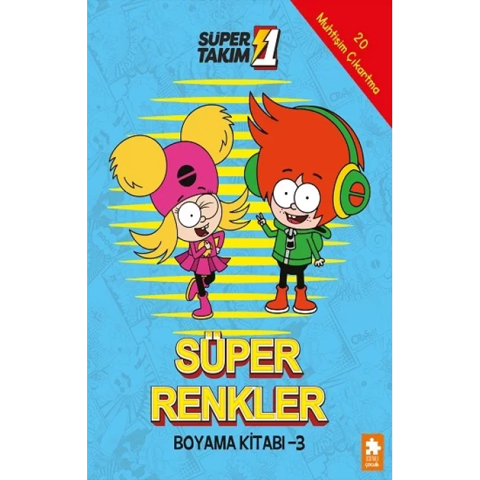 Süper Renkler Boyama Kitabı - 3- Süper 1 Takım