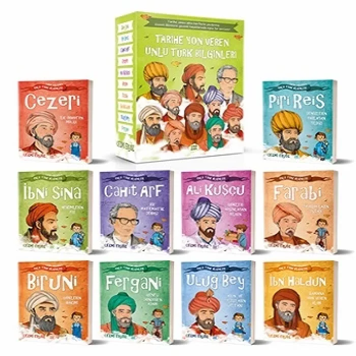 Tarihe Yön Veren Ünlü Türk Bilginleri Serisi (Kutulu 10 Kitap Takım)