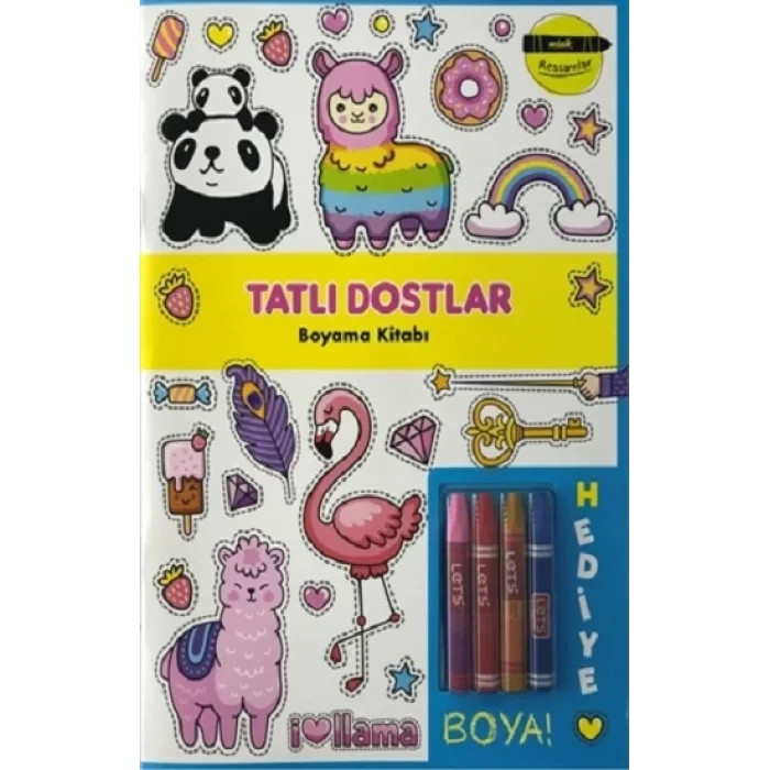 Tatlı Dostlar Boyama Kitabı - Minik Ressamlar