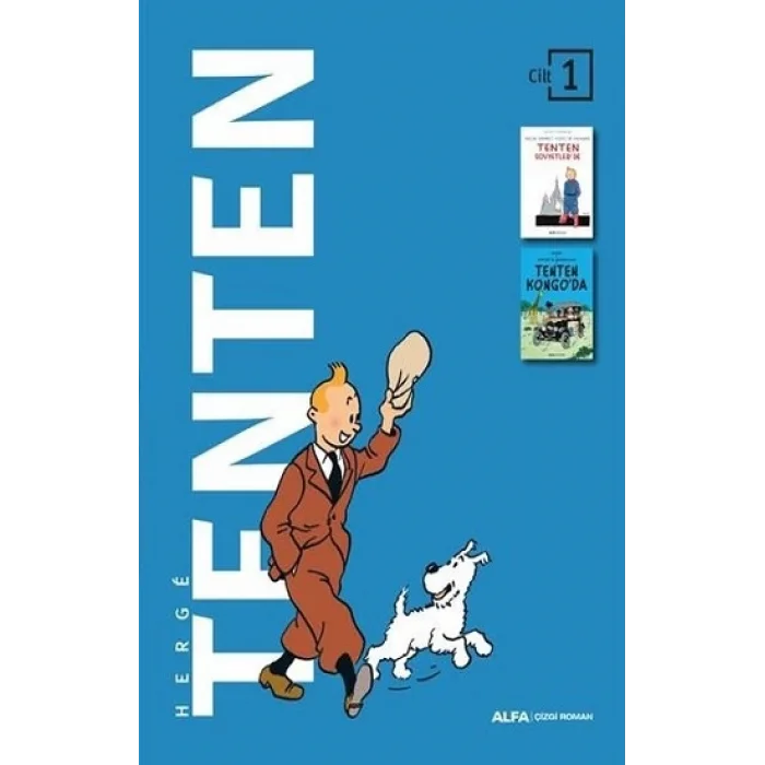 Tenten Cilt 1 - İki Kitap Bir Arada (Ciltli - Kutulu)