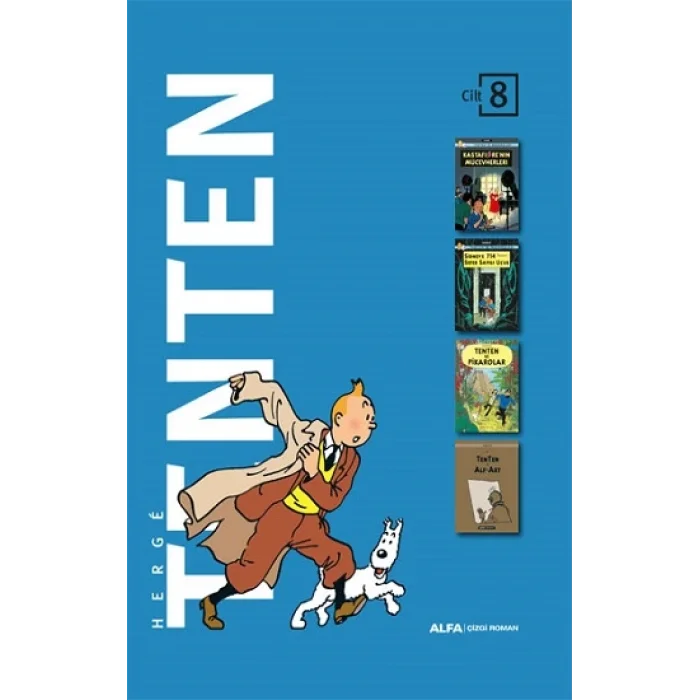 Tentenin Maceraları Cilt 8 Dört Kitap Birarada (Ciltli-Kutulu)