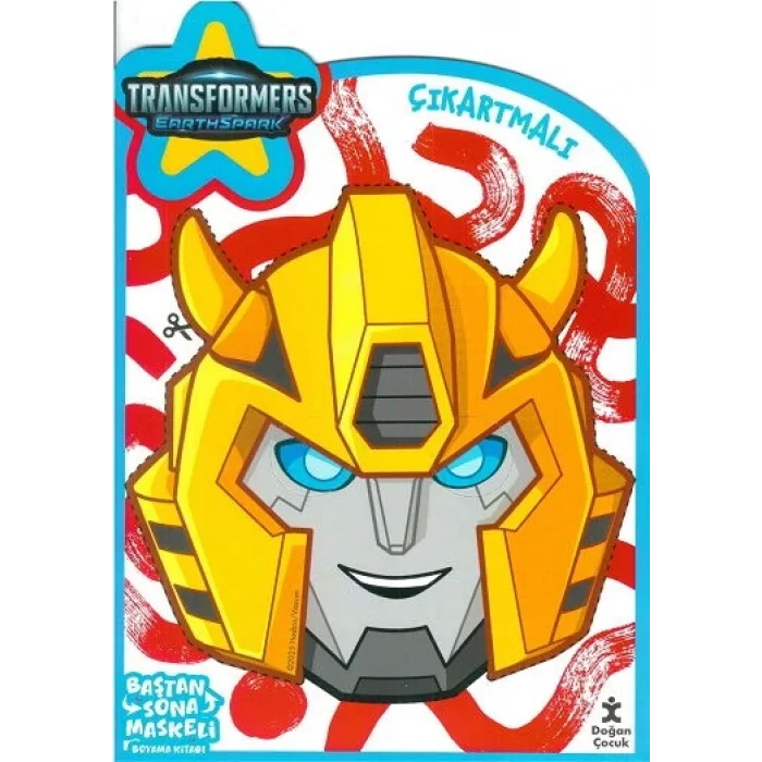 Transformers Earthspark - Baştan Sona Maskeli Boyama Kitabı