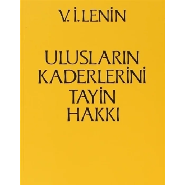 Ulusların Kaderlerini Tayin Hakkı