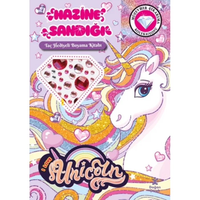Unicorn - Hazine Sandığı (Taç Hediyeli Boyama Kitabı)