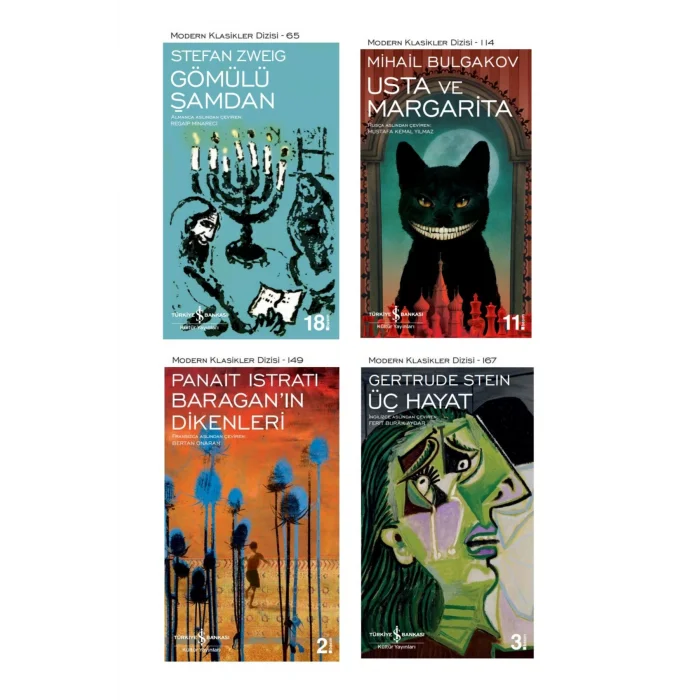 Usta Ve Margarita + Gömülü Şamdan + Baraganin Dikenleri + Üç Hayat- 4 Kitap Set